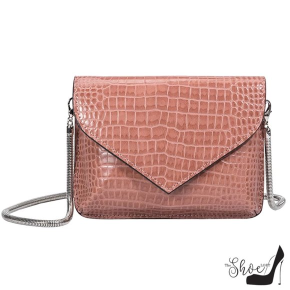 Anna Chain Envelope Saddle Luxury Vegan Leather Cl - Picture 8 of 9